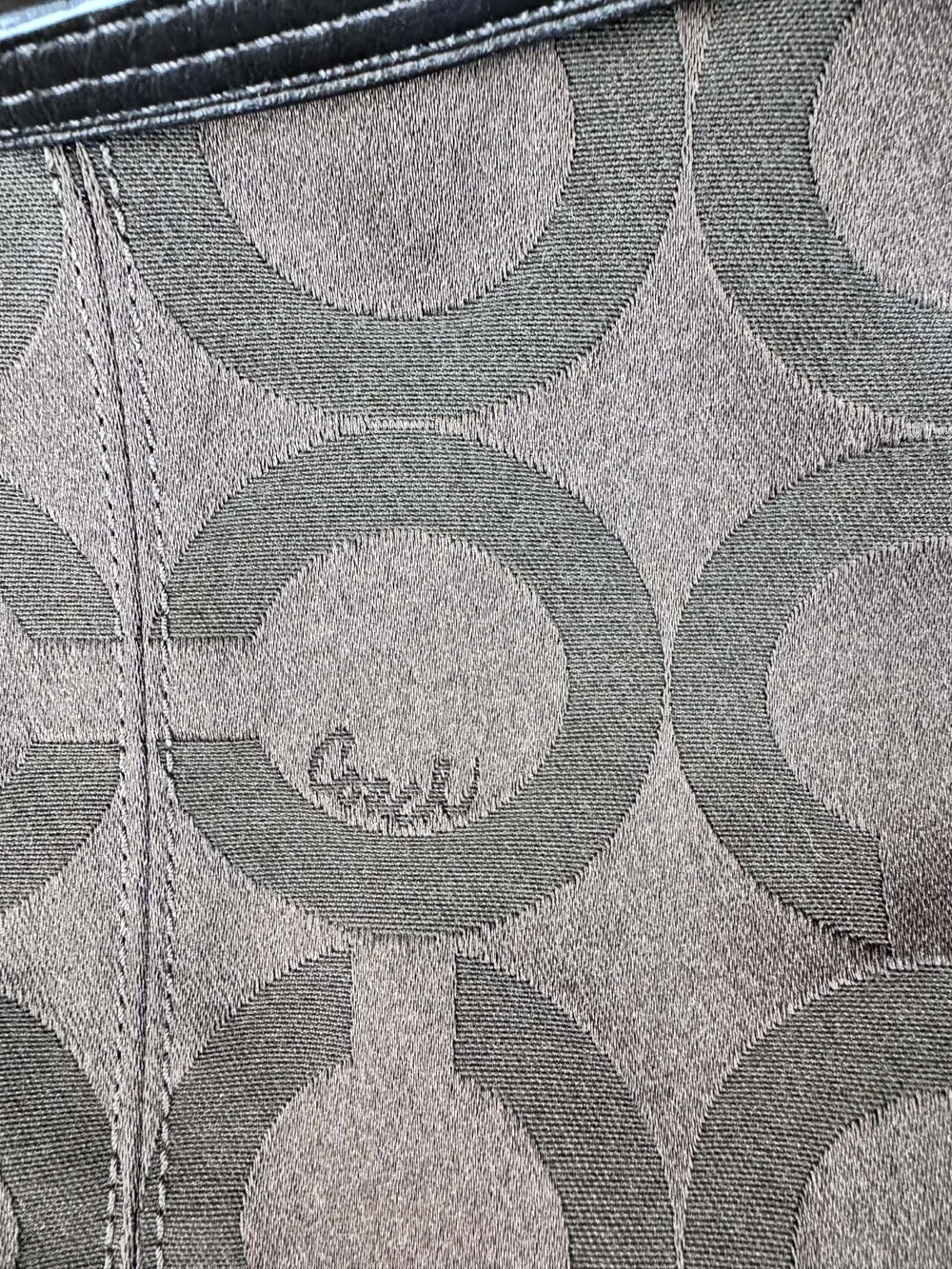 Coach Brooke 14146 Brown Canvas Leather Signature Hobo Y2K - Picture 2 of 7